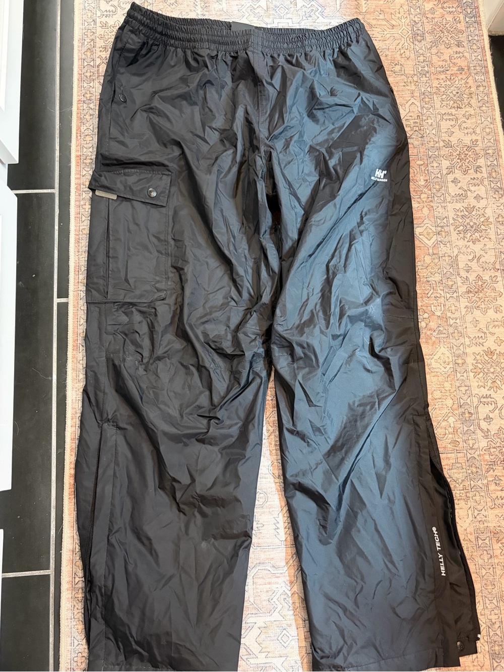 Helly Hansen Men's Black Waterproof Shell Rain Pants